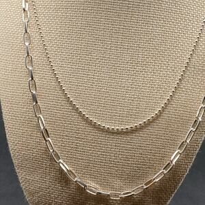 NWT H&M Divided Pants Chain Silver Tone Double Chain Grunge